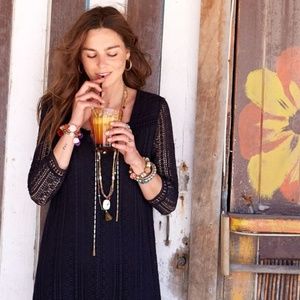 Sezane Izya Dress in Navy